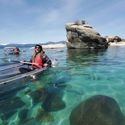 lake tahoe clear kayak bonsai sand harbor