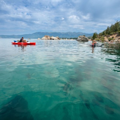 a small boat in a body of water