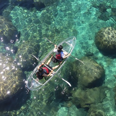 underwater view of a swimming pool